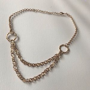 Gold O-Ring Chain Necklace